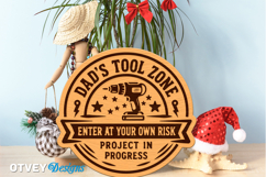 Dad's Garage SVG | Funny Dad Workshop Sign | Laser Cut Door Product Image 1