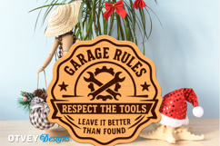 Dad's Garage SVG | Funny Dad Workshop Sign | Laser Cut Door Product Image 3