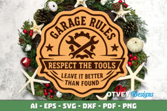 Dad's Garage SVG | Funny Dad Workshop Sign | Laser Cut Door Product Image 2