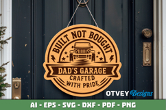 Dad's Garage SVG | Funny Dad Workshop Sign | Laser Cut Door Product Image 3