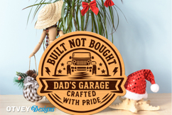 Dad's Garage SVG | Funny Dad Workshop Sign | Laser Cut Door Product Image 1