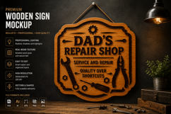 Dad's Garage Signs Workshop Quotes Laser Cut Product Image 1