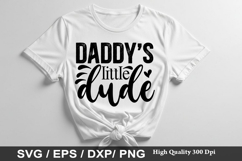 Dad's Little Dude - Baby SVG Design Product Image 1