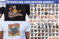 Fathers Day Sublimation Bundle | Dad skull, Beard Dad Product Image 1