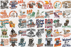 Fathers Day Sublimation Bundle | Dad skull, Beard Dad Product Image 2