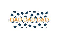 dad stars pattern coffee mug sublimation wrap glass mug wrap svg presized for 11oz and 15oz glass ready to cut and sublimation files