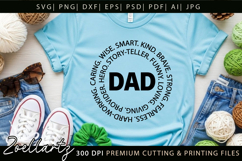 Fathers Day SVG for Cricut Papa Daddy Dad T-shirt Mug Design Product Image 4