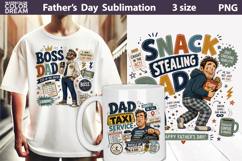 Funny Father's Day T Shirt Sublimation | Dad Quotes Clipart Product Image 1