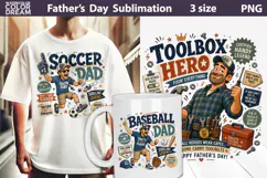 Funny Sports Dad | Father’s Day Sublimation Product Image 1