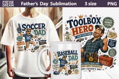 Funny Dad Sublimation Bundle | Father’s Day Shirt Product Image 3