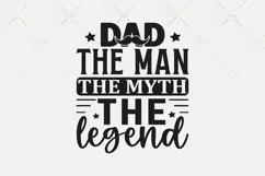 Dad the man the myth the legend SVG, Father's Day SVG Design Product Image 2
