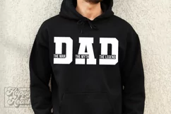 Dad The Man The Myth The Legend SVG - Fathers Day PNG Product Image 1