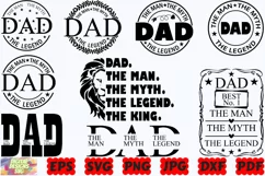Dad The Man The Myth The Legend SVG | Dad SVG | Man SVG |PNG Product Image 3