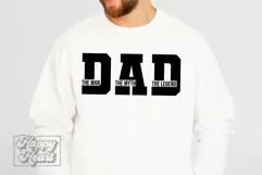 Dad The Man The Myth The Legend SVG - Fathers Day PNG Product Image 4