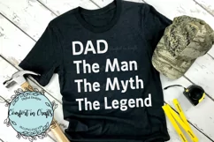 Dad The Man The Myth The Legend SVG Product Image 3