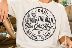 Dad The Man The Old Man SVG, Funny Skeleton Father's Day SVG Product Image 2