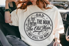 Dad The Man The Old Man SVG, Funny Skeleton Father's Day SVG Product Image 6