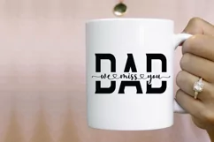 Dad We Miss You SVG, Father's Day SVG Design Product Image 3