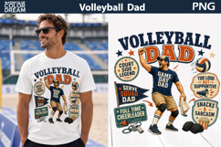 Volleyball Dad T Shirt | Father's Day Sublimation Product Image 1