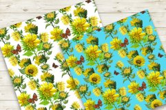 Sunflowers Seamless Patterns Product Image 6