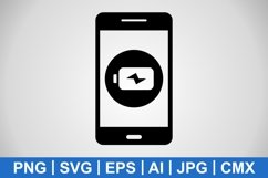 Vector Charging Mobile Application Icon Product Image 1