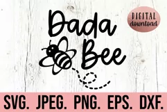 Dada Bee SVG - Family Bee Design - Bumble Bee Birthday SVG Product Image 1