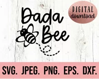 Family Bee SVG - Mama Dada Bee - 1st Bumble Bee Birthday Product Image 3