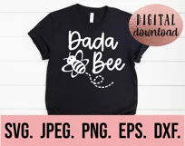 Dada Bee SVG - Family Bee Design - Bumble Bee Birthday SVG Product Image 2