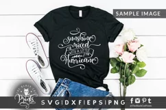 Sunshine mixed with a little hurricane SVG DXF EPS PNG Product Image 2