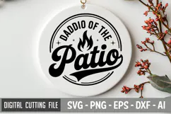 Daddio Of The Patio | Father's day SVG | Dad SVG Product Image 1