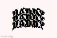 Varsity Dad PNG, Fathers Day, Daddy SVG T-shirt Design Product Image 1