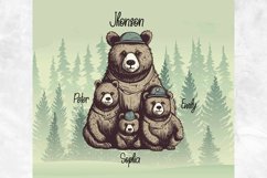 Bear Family Tumbler For Father&#039;s Day 20oz Sublimation Design Product Image 2
