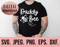 Family Bee SVG - Mommy Daddy Bee - 1st Bumble Bee Birthday Product Image 2