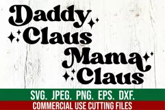 Mama Claus Daddy Claus SVG - Christmas Sweater SVG Mrs Claus Product Image 1