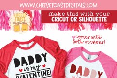 Girl Valentine's Day Shirt SVG Quote on Raglan Shirt Mockup for Pinterest