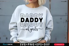 Daddy Of Girls SVG, Father's Day SVG Design Product Image 1