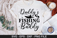 Daddy&#039;s fishing buddy SVG - Fishing Design Product Image 1