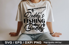 Baby SVG Design - Daddy's Fishing Buddy Product Image 2
