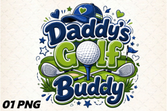 Daddy's Golf Buddy Father's Day PNG Product Image 1
