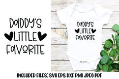Daddy's Little Favorite Newborn SVG Product Image 1