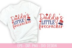 Daddy’s little firecracker SVG - 4th of July SVG Design Product Image 1