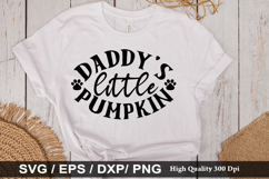 Daddy&#039;s little pumpkin - Halloween Dog SVG Design Product Image 1