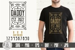 Vintage Daddy Est SVG | Father's Day SVG Cut Files Product Image 1