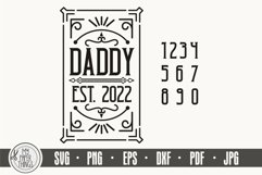Vintage Daddy Est SVG | Father&#039;s Day SVG Cut Files Product Image 2