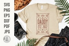 Vintage Daddy Est SVG | Father&#039;s Day SVG Cut Files Product Image 8