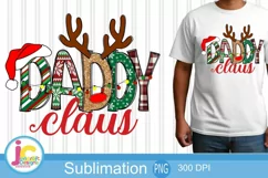 Daddy Claus Png, Dad Png Christmas Design Sublimation Product Image 1