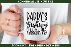 Daddy's Fishing Buddy SVG | Fishing SVG | Funny Fishing SVG Product Image 1