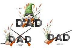 Watercolor Dad Hunter Gnomes and dog hunt Png clipart huntin Product Image 1