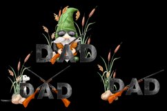 Watercolor Dad Hunter Gnomes and dog hunt Png clipart huntin Product Image 2