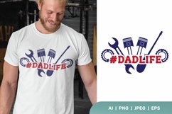 Dad Life Hashtag with Repair Tool Kit, Shirt and Mug Design Product Image 1